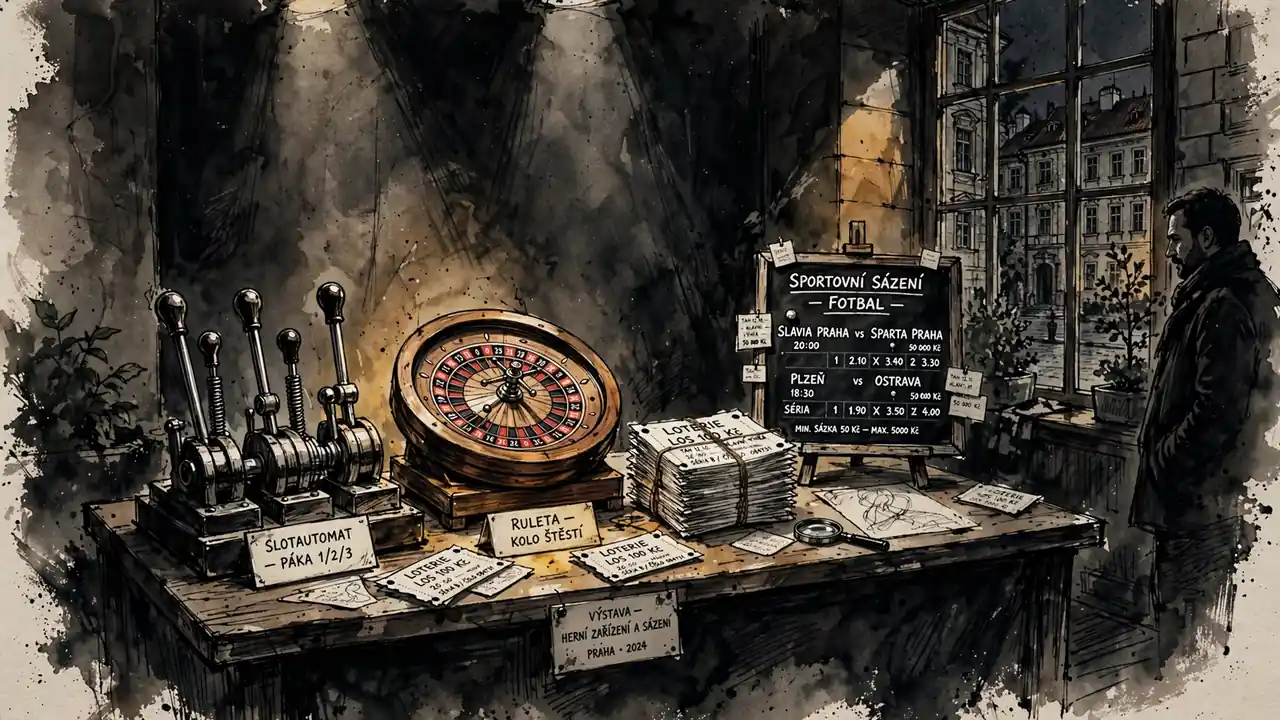 Stůl s různými hazardními hrami v kasinu